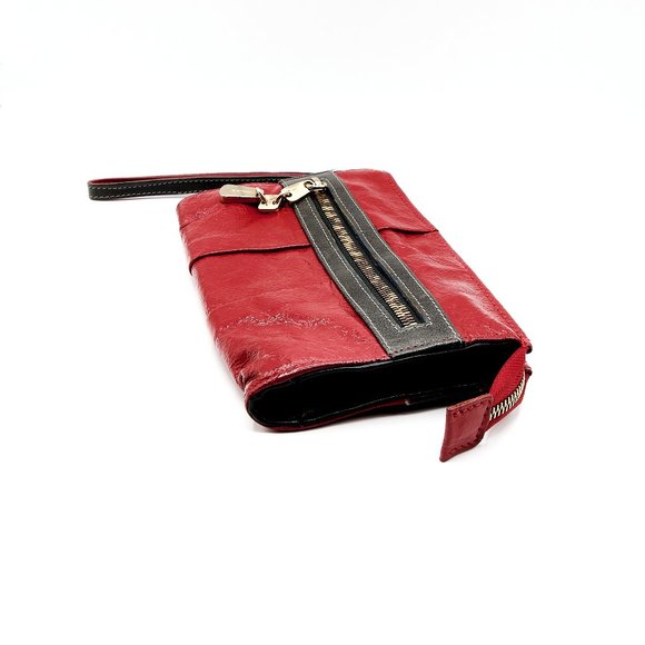 See By Chloe Wristlet Wallet, Small Leather Purse, Vintage Red Leather Wristlet - Picture 6 of 12